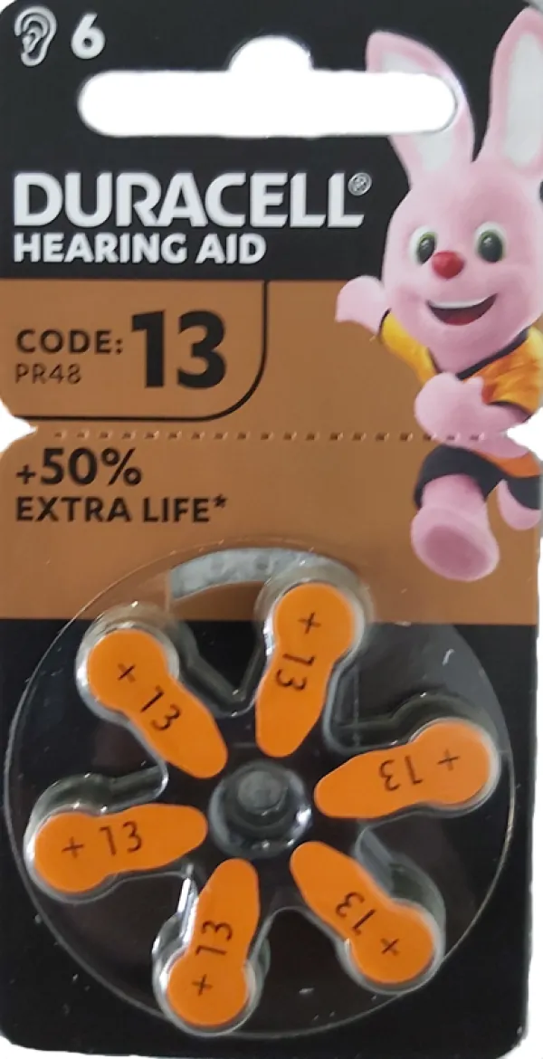 DURACELL Baterija za slušni aparat ZA13 1/45V/ 6 kom (cena po komadu)