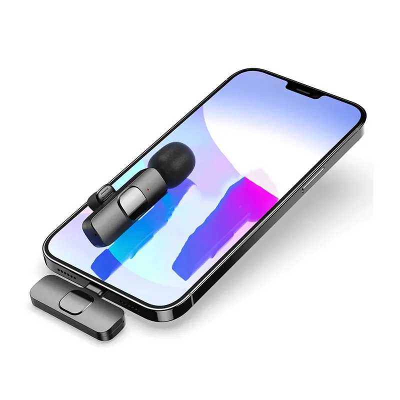 Dva bezicna mikrofona Lavalier za mobilni telefon K9 iPhone Lightning