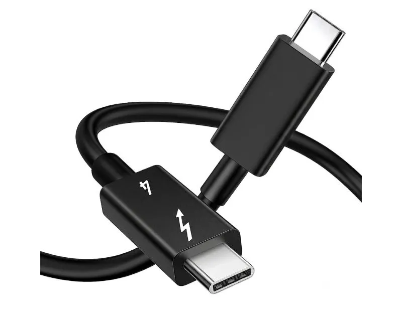 E-GREEN Kabl USB tip C M/M Thunderbolt 4/40Gbps/PD 8K/60Hz 2m/ crni