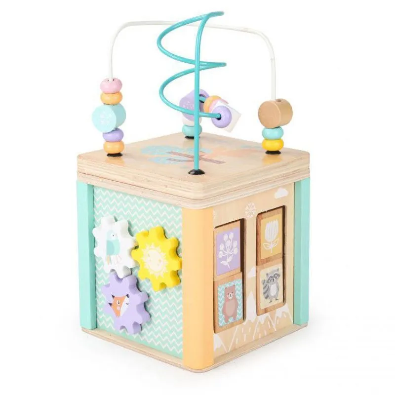 ECO TOYS Drvena edukativna kocka