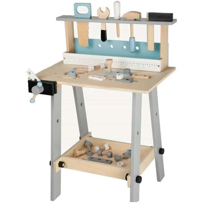 ECO TOYS Drvena igračka radionica - sto sa alatom 32 dela