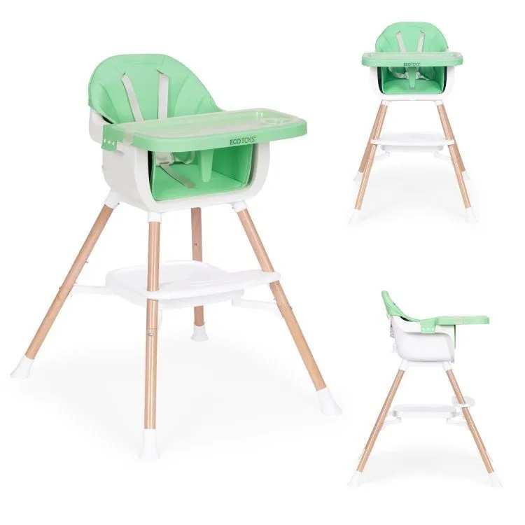 ECO TOYS Hranilica za bebe 2u1, zelena