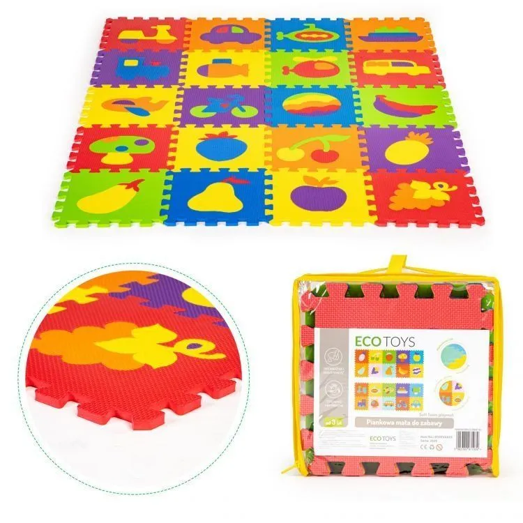 ECO TOYS Podne puzzle 148x119cm, 20 delova