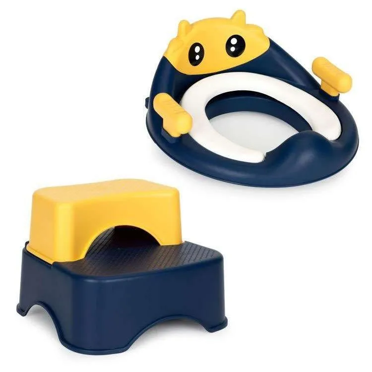 ECO TOYS Set adaper  i steper za decu, plava/žuta