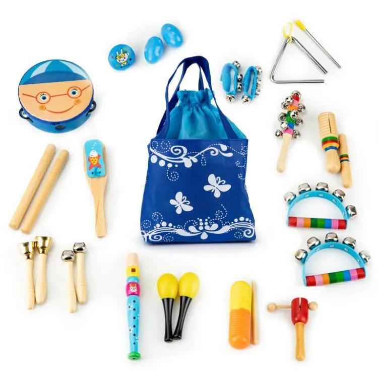 ECO TOYS Set muzičkih instrumenata za decu u torbi/ 16 delova
