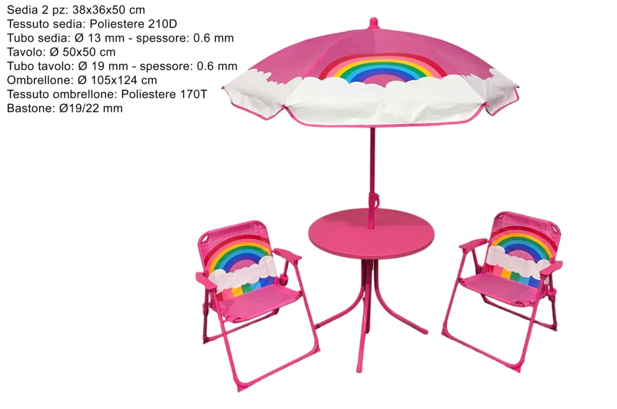eHomeGarden Dečiji baštenski set/ roze duga