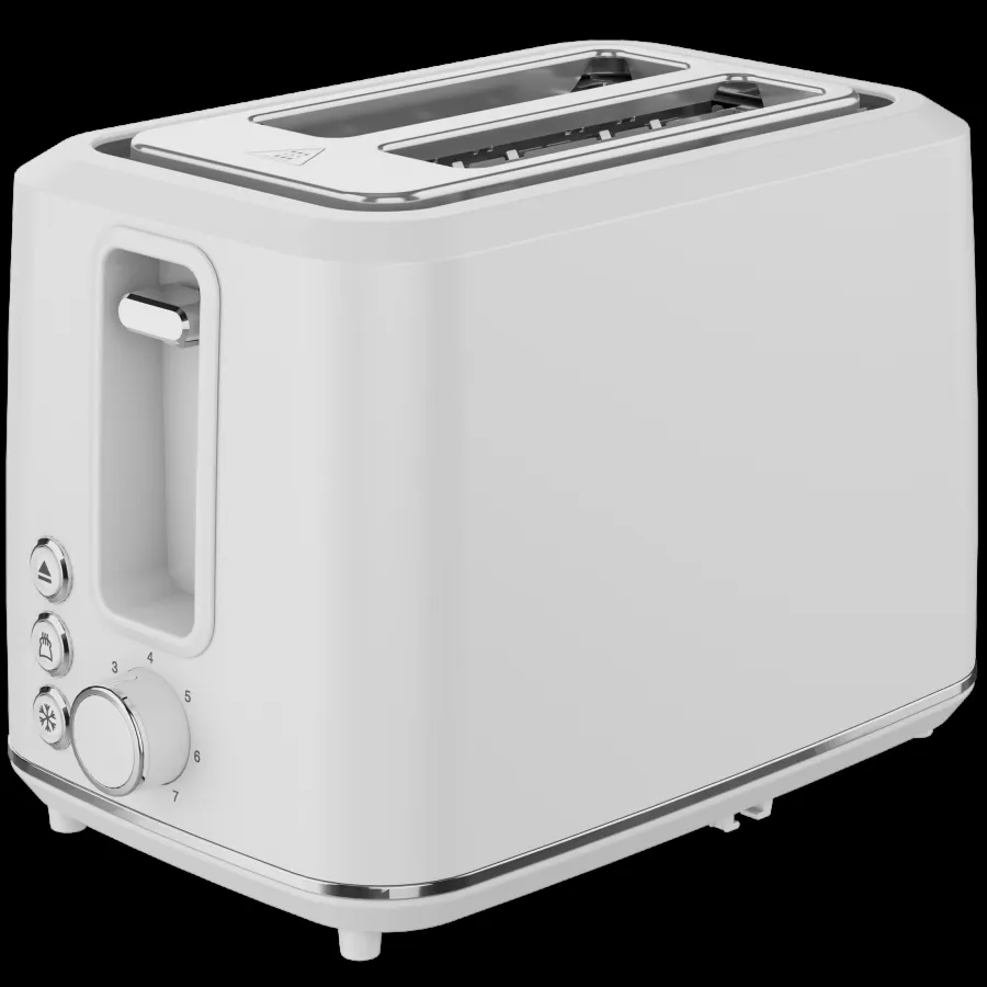 Electric Toaster/ white/ 220-240V/ 50-60Hz/ 920-1080W/ 2 slots/ 3 modes/ 7 browning levels