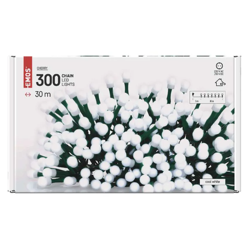 EMOS Svetlosni lanac - cherry 300 LED, 30 m