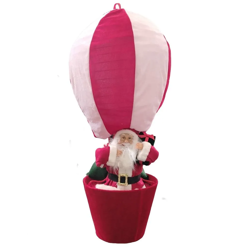 ENA Novogodišnja dekoracija Deda Mraz sa balonom 24EN563