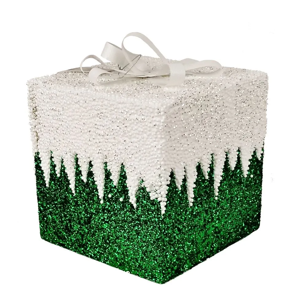 ENA Novogodišnja dekoracija poklon 20cm 24EN1880/ zelena