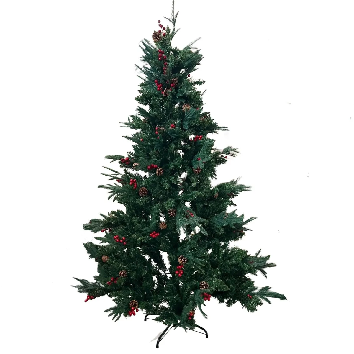 ENA Novogodišnja jelka sa bobicama i šišarkama 180cm 25EN1467