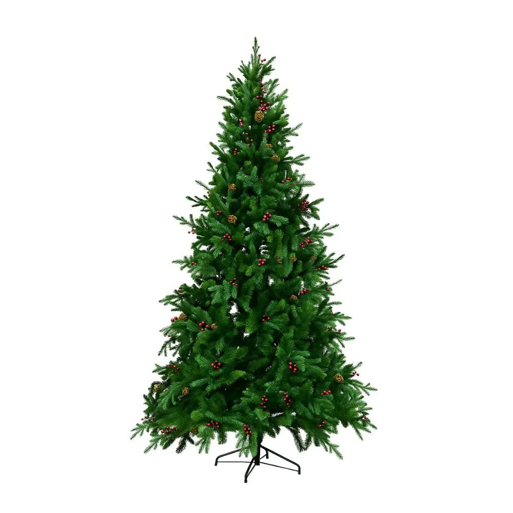 ENA Novogodišnja jelka sa bobicama i šišarkama 210cm 25EN1468