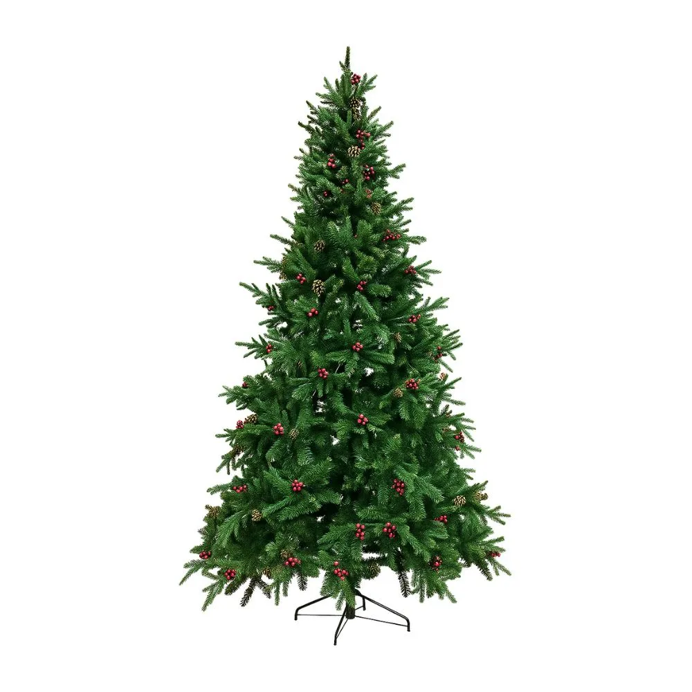 ENA Novogodišnja jelka sa bobicama i šišarkama 240cm 25EN1469