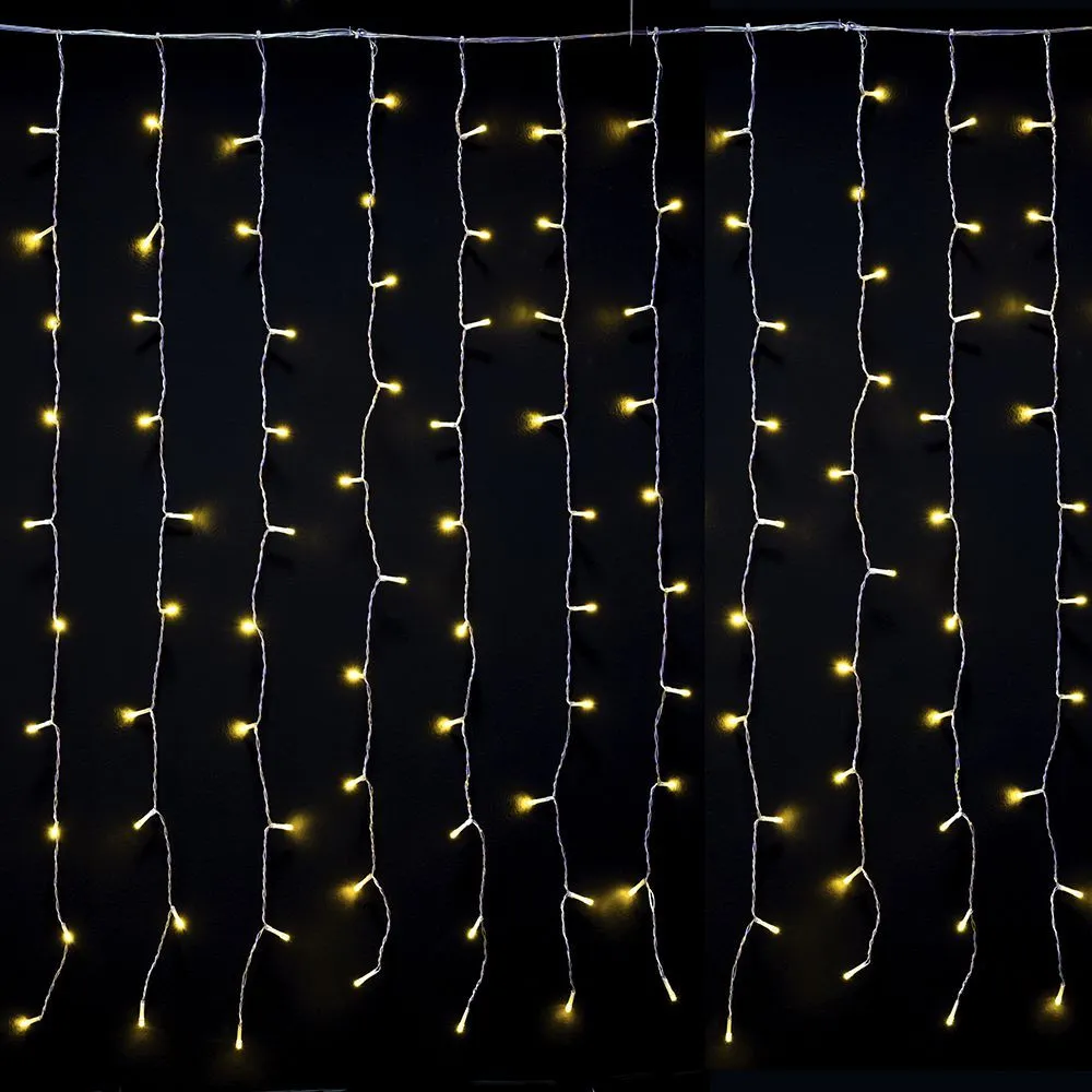ENA Novogodišnja svetleća zavesa 200 LED 2 x 1m 28401
