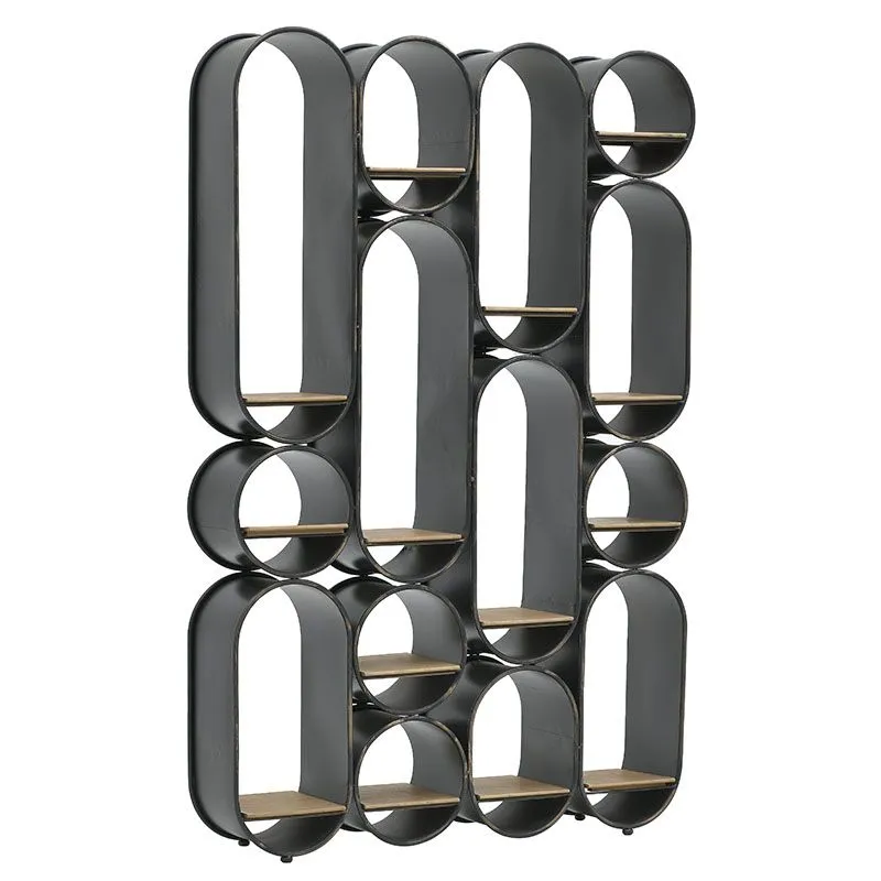 ENA Polica drvo/metal 98x20x150cm