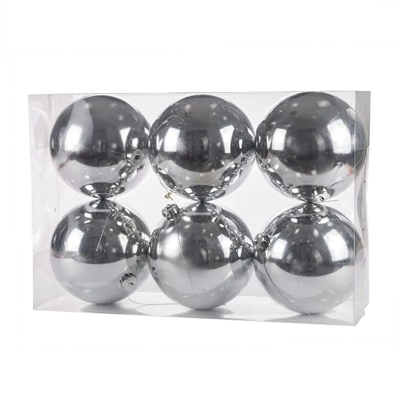 ENA Set novogodišnjih ukrasa 15cm 6/1/ silver