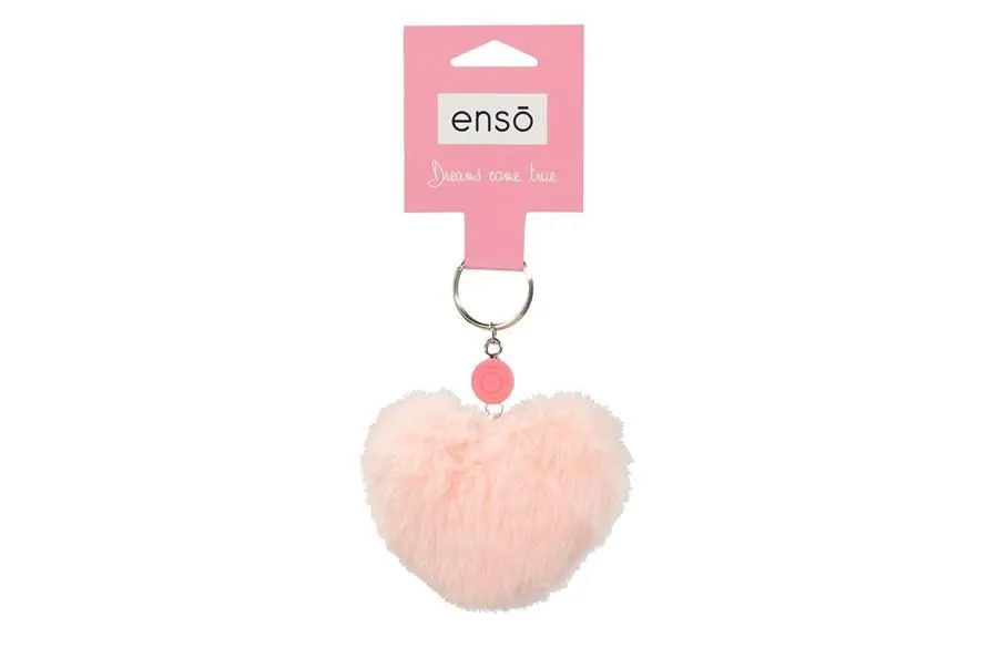 ENSO FLUFFY CHARMS dečiji privezak - light pink