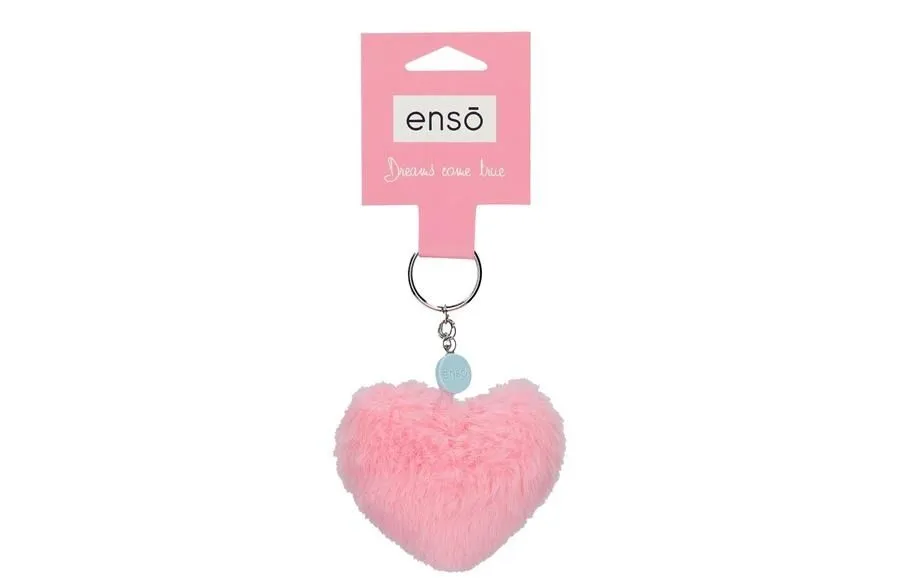 ENSO FLUFFY CHARMS dečiji privezak - light pink