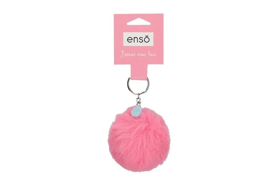 ENSO FLUFFY CHARMS dečiji privezak - pink
