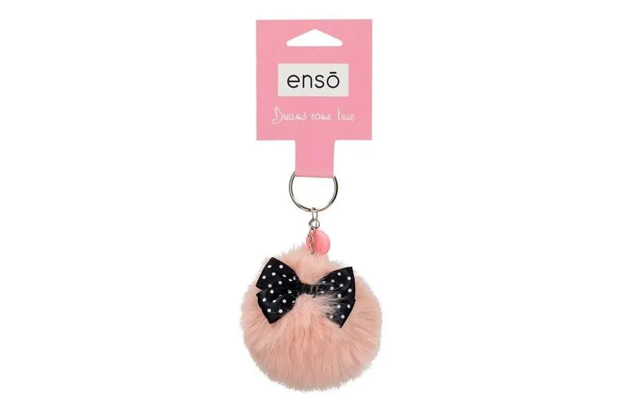 ENSO FLUFFY CHARMS dečiji privezak - powder pink