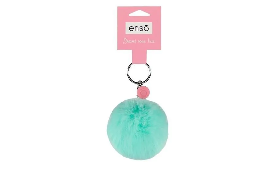 ENSO FLUFFY CHARMS dečiji privezak - tirkizna