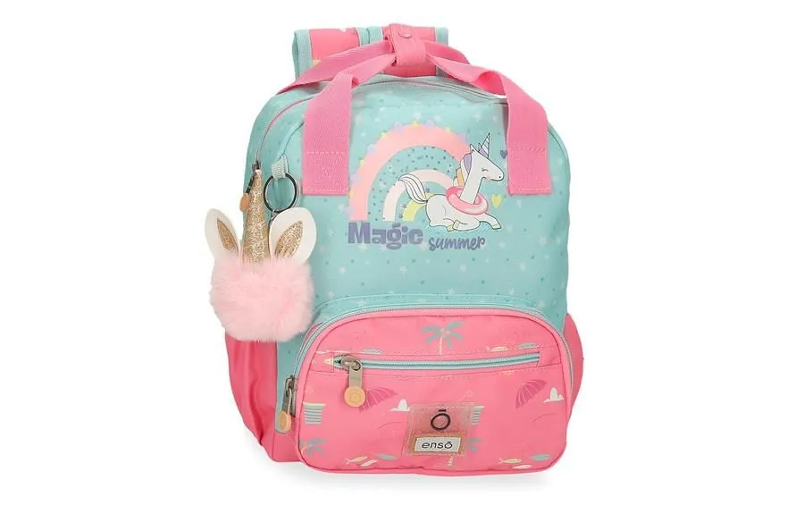 ENSO Ranac za devojčice Magic summer 28 cm pink