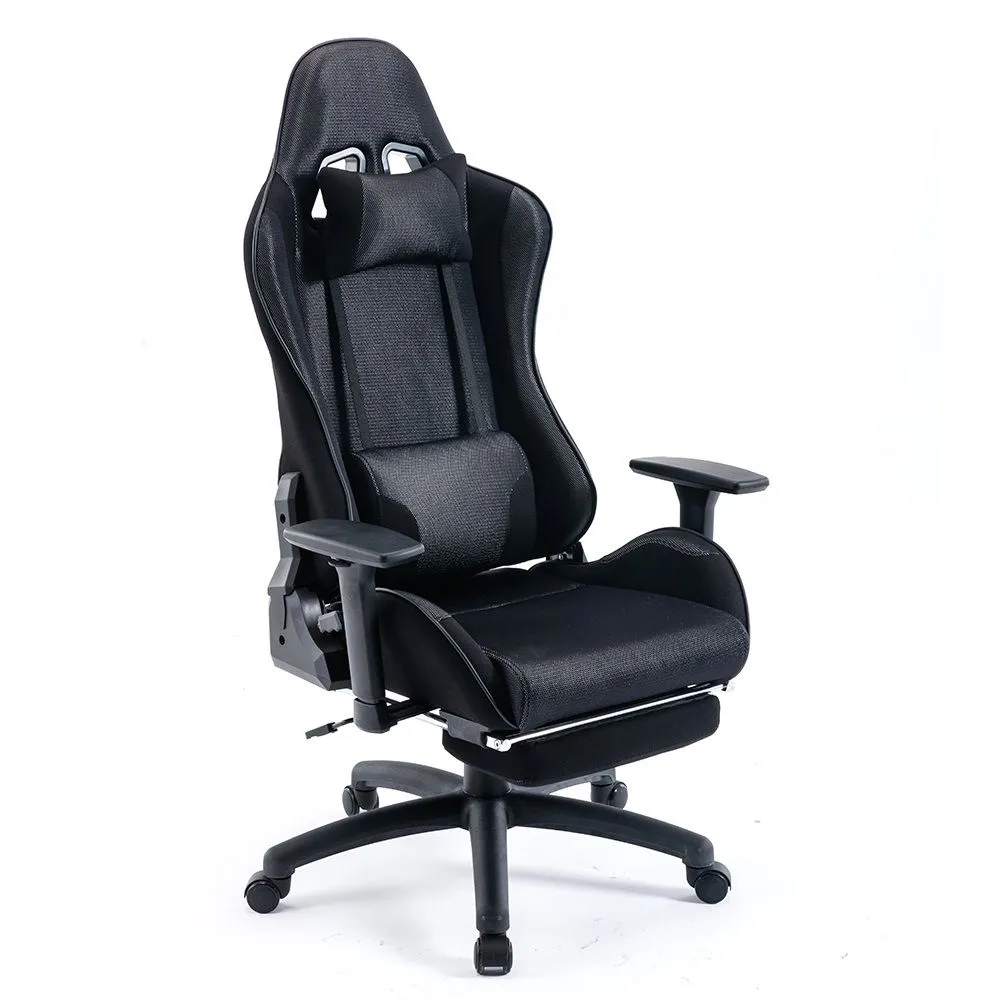 ePlayGame Gejmerska stolica HC-4036BL crna štof