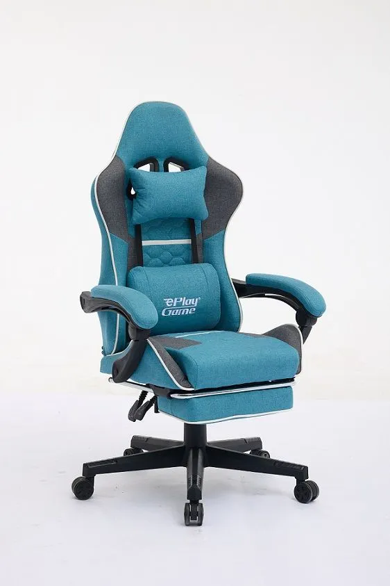 ePlayGame Gejmerska stolica HC-4064-4095BG ,plavo siva stof
