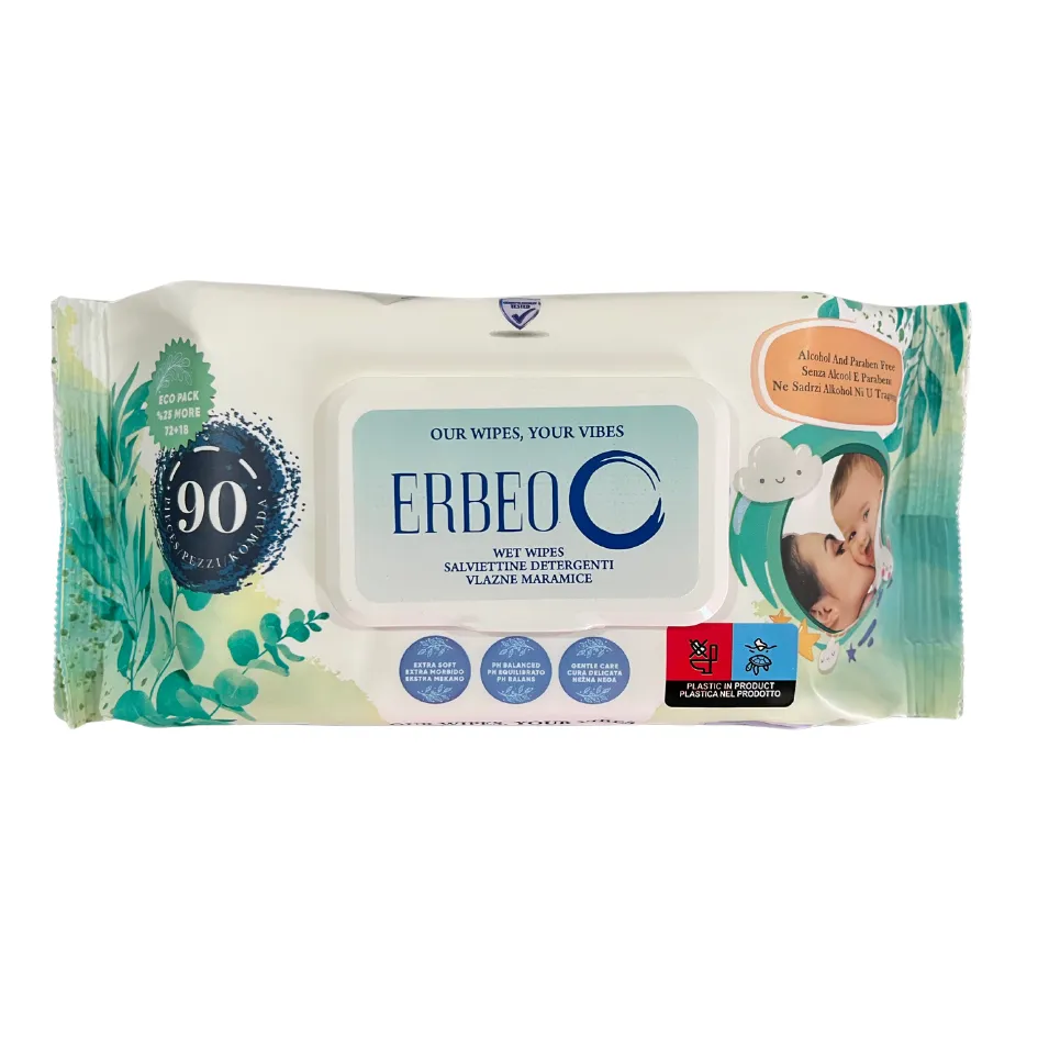 ERBEO Vlažne maramice Sensitive, 90 komada