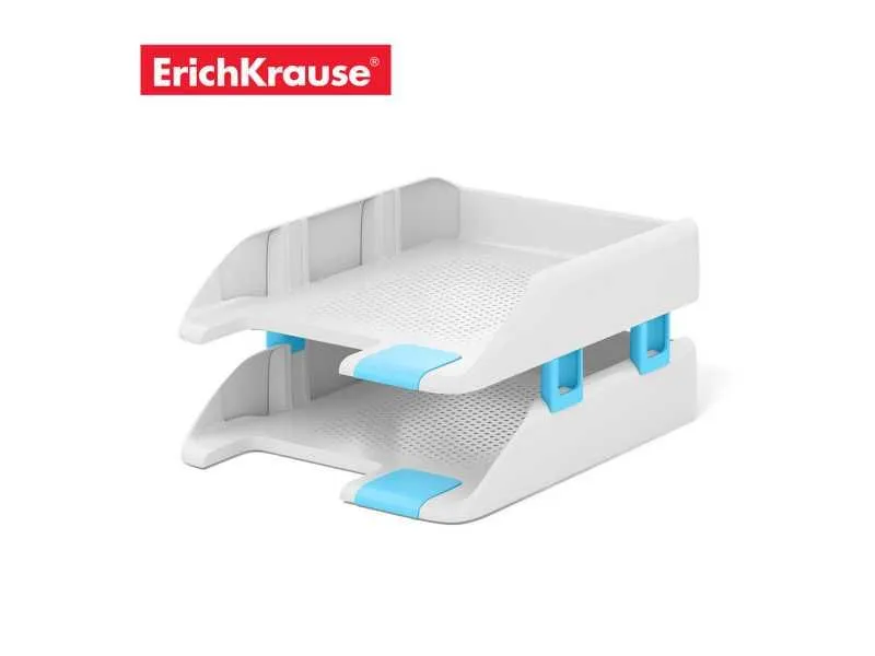ERICH KRAUSE Polica za dokumenta horizontalna dupla plava 55565