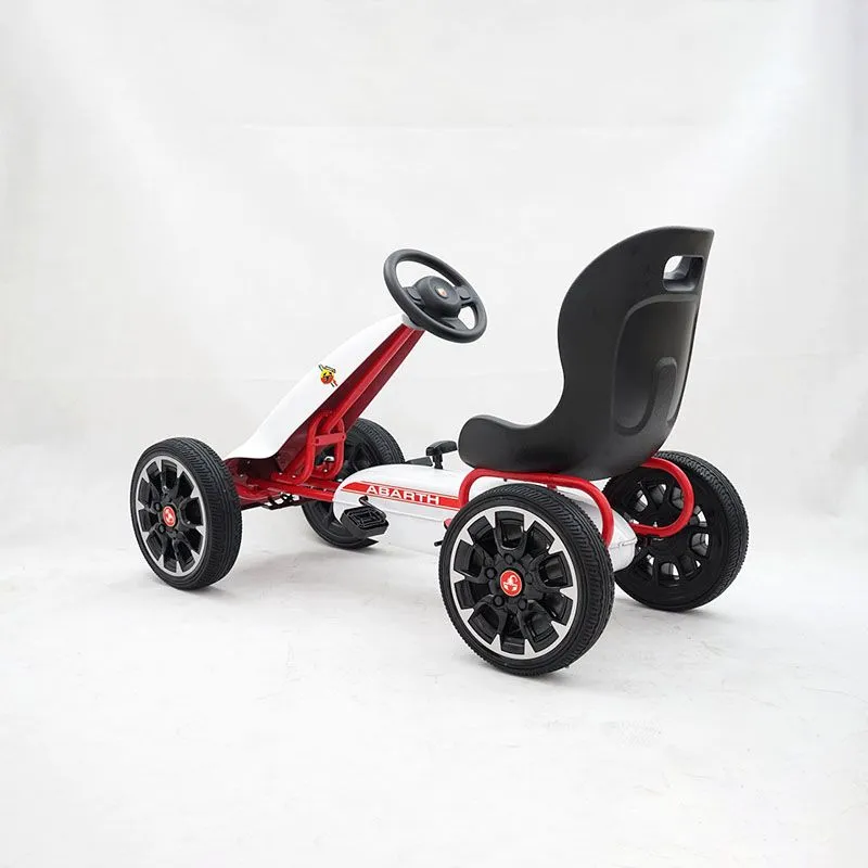 EUROBAJK Dečiji karting na pedale Abarth/ bela