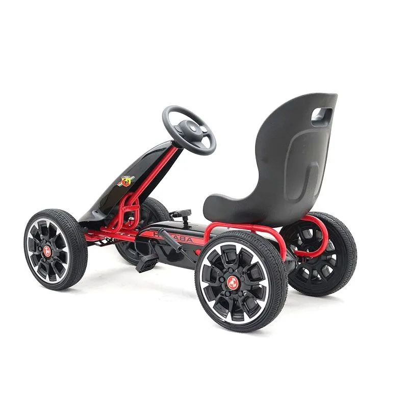 EUROBAJK Dečiji karting na pedale Abarth/ crna