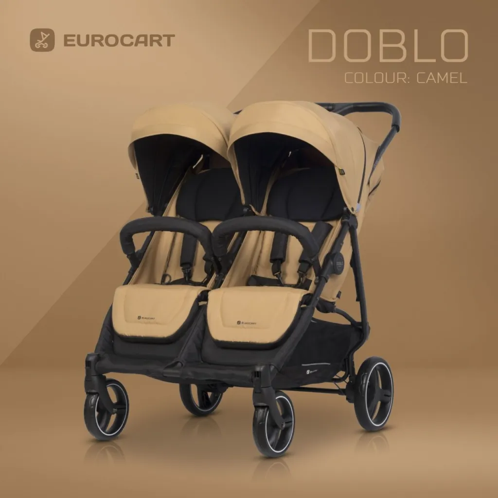 EUROCART Kolica za blizance Doblo/ braon