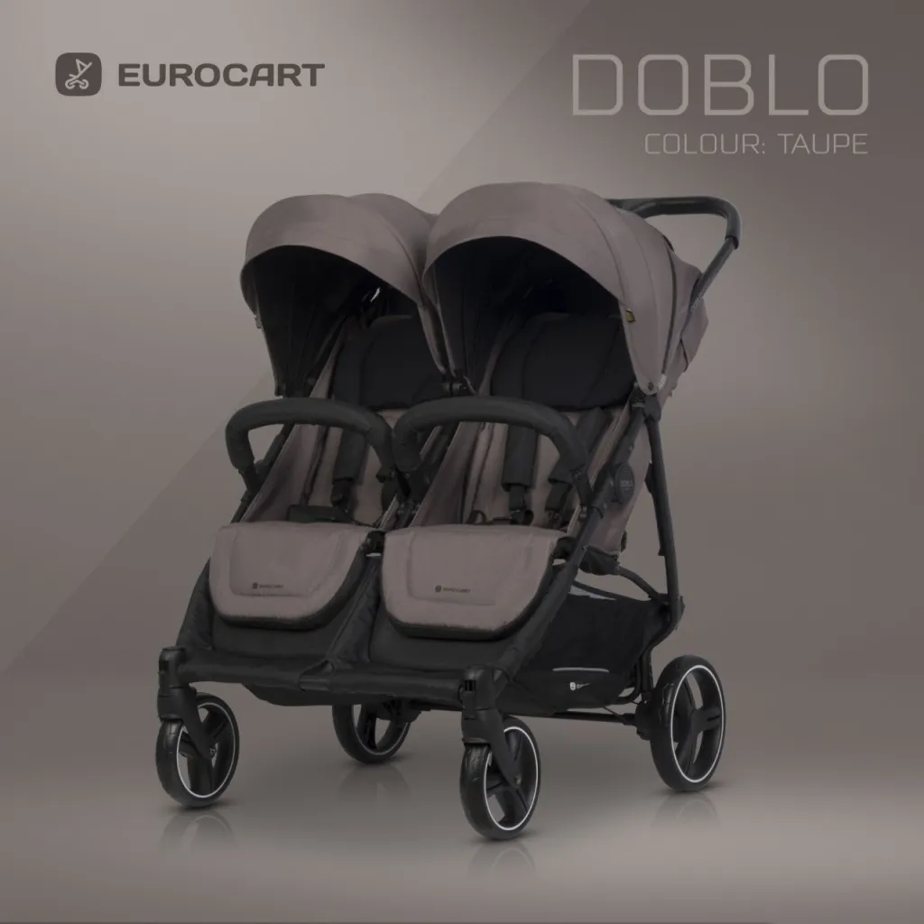 EUROCART Kolica za blizance Doblo taupe