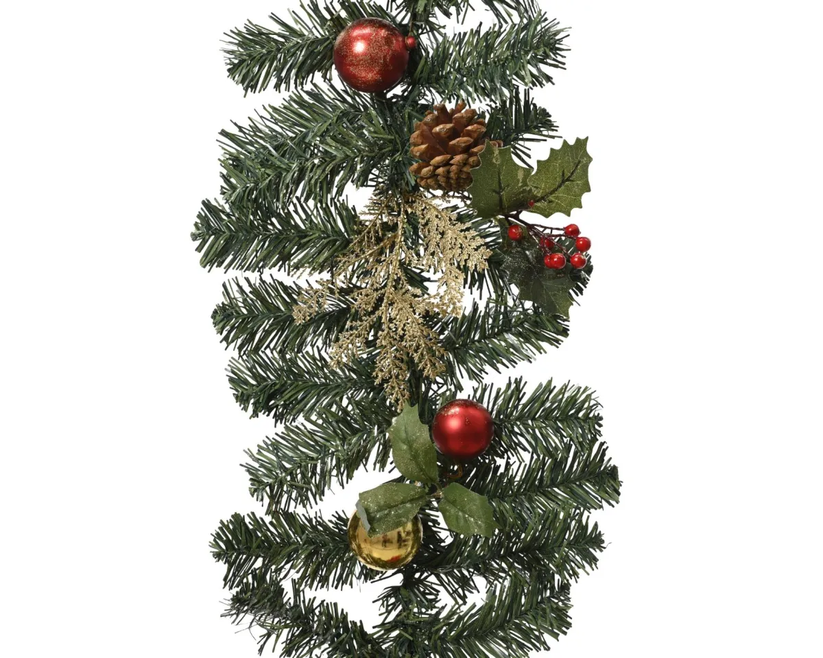 EVERLANDS Girlanda sa šljokicama i dekorativnim ukrasima/ 180cm