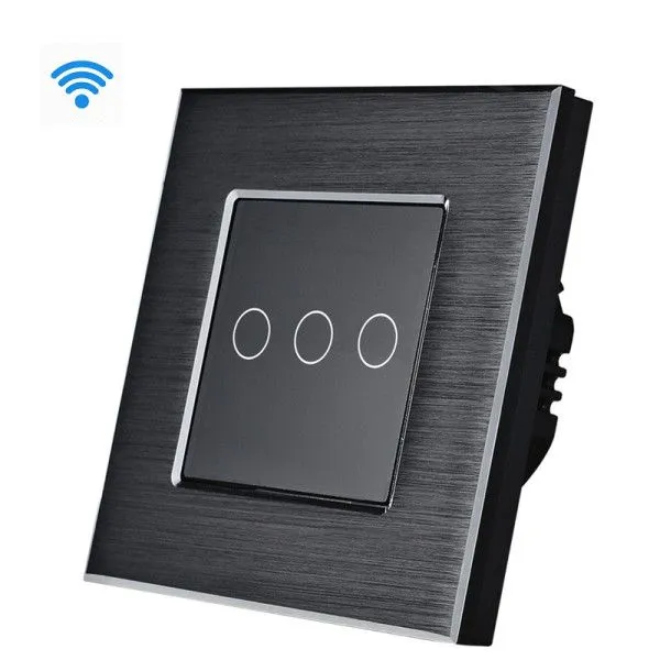 EXESHOP 3G Wi-Fi pametni prekidači AL Crni (WIFI TOUCH SWITCH)