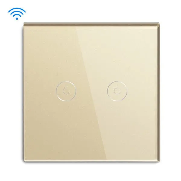 EXESHOP Wi-Fi pametni prekidač 2G TUYA Zlatni NN (WIFI TOUCH SWITCH)