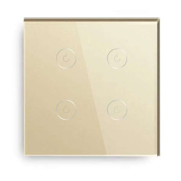 EXESHOP Wi-Fi pametni prekidač 4G TUYA Zlatni (WIFI TOUCH SWITCH)