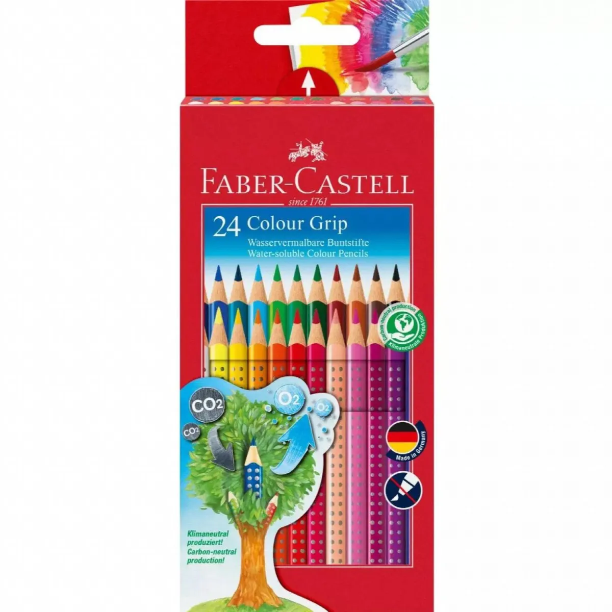 FABER CASTELL  Drvene bojice Grip, set 1/24 112424