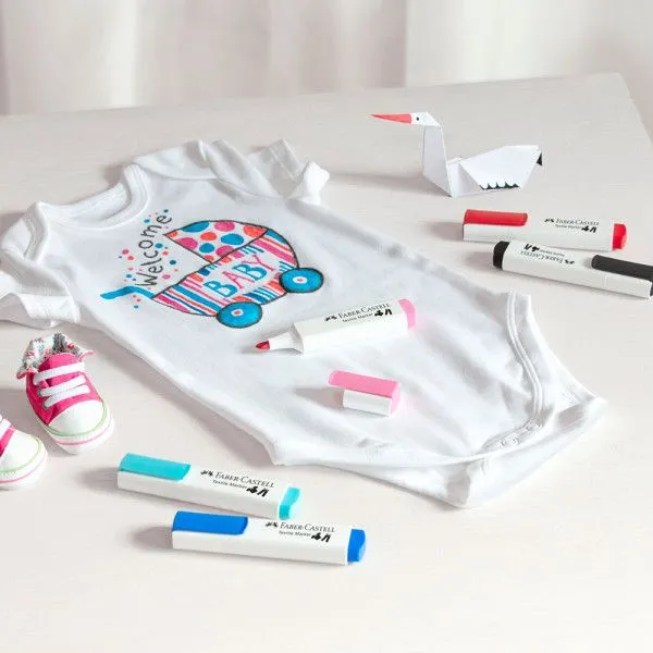 FABER CASTELL Flomaster marker za tekstil baby-party 1/5 159530