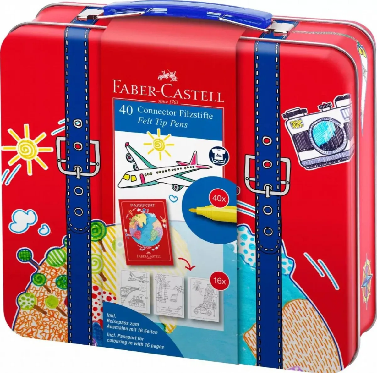 FABER CASTELL Flomasteri set koferče Connect 155535