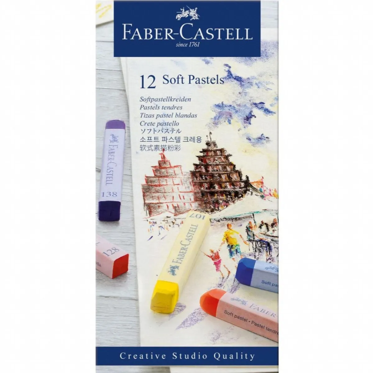 FABER CASTELL Pastel Soft, set 1/12 128312