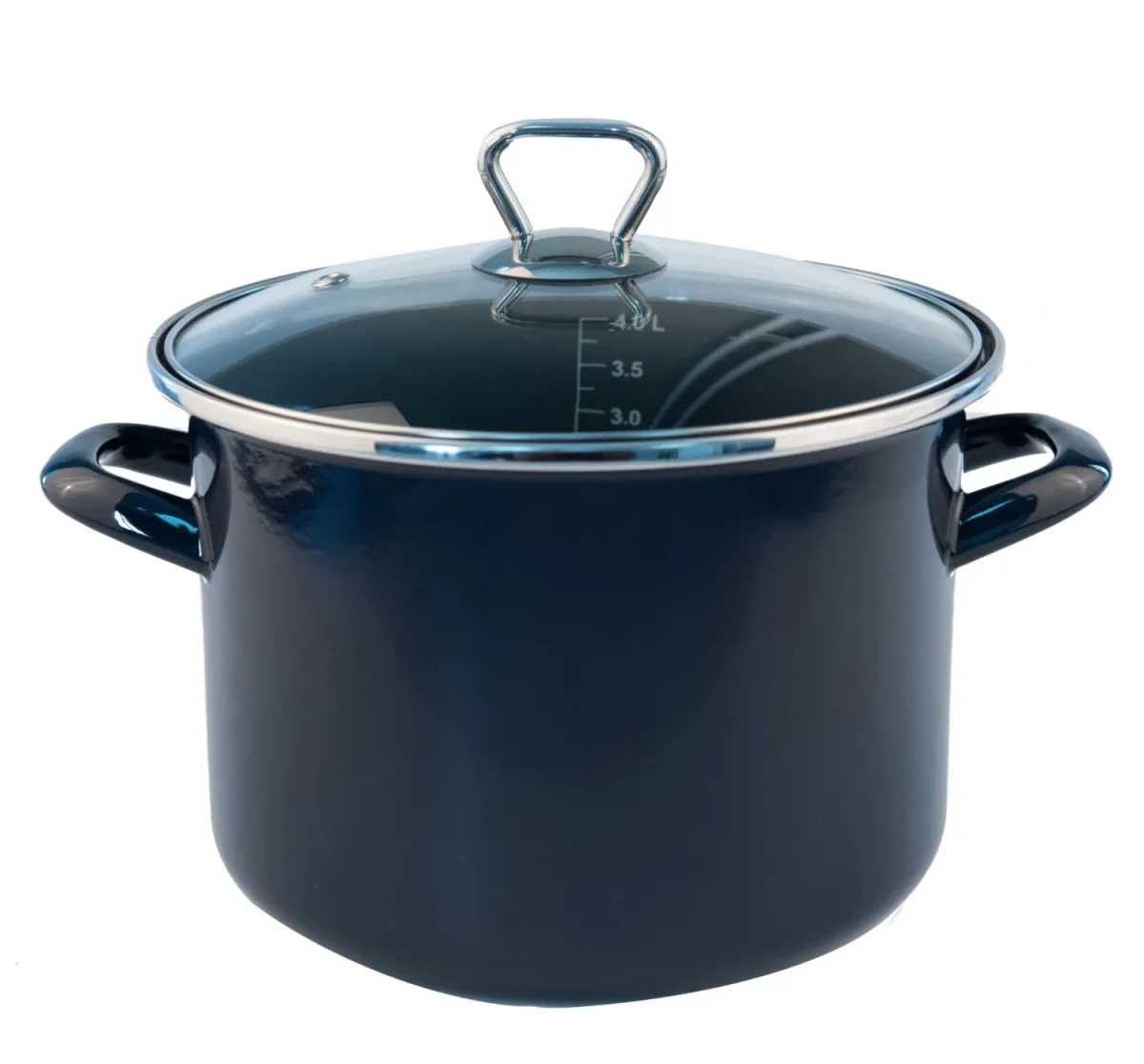 FACKELMANN Lonac sa staklenim poklopcem 20cm/4L, emajliran