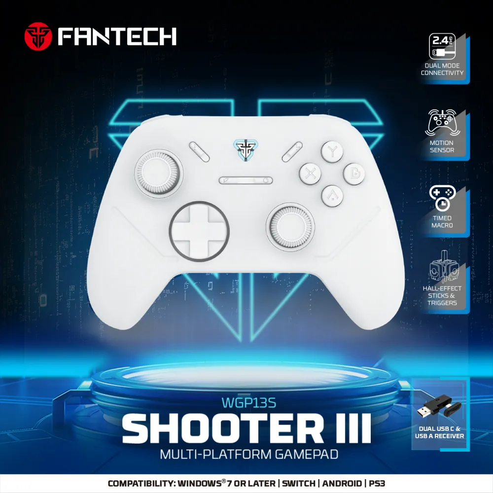 FANTECH Džojstik Wireless WGP13S Shooter III Space Edition/ bela