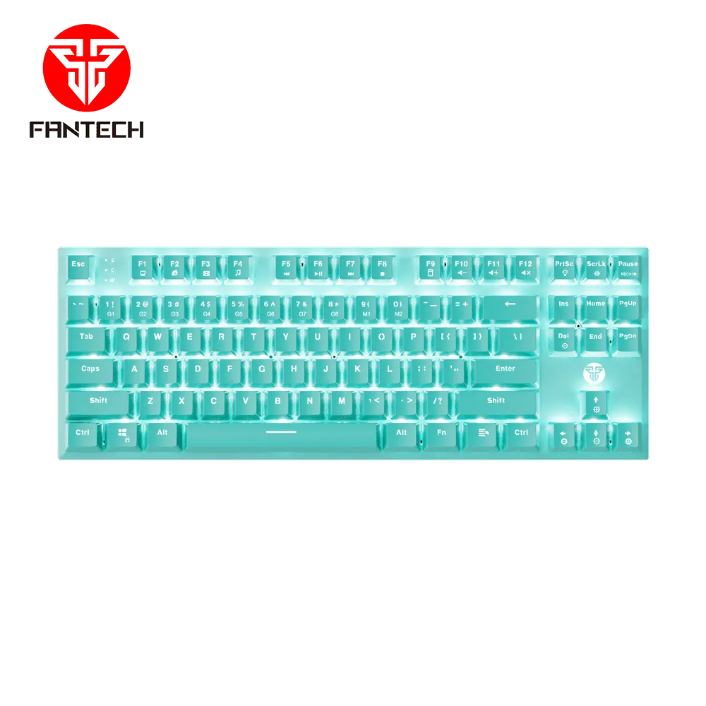 FANTECH Gejmerska mehanička tastatura MK856 MAXFIT87 MINT EDITION (PLAVI SWITCH)