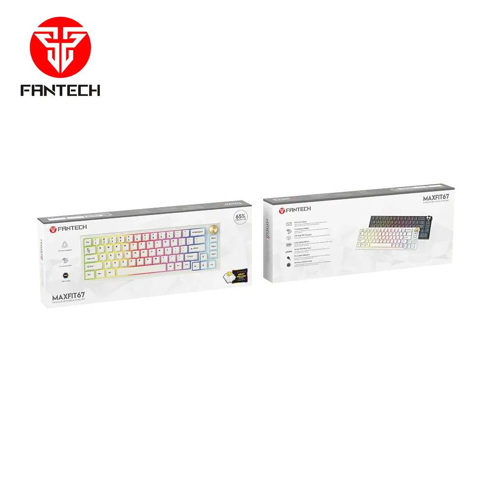 FANTECH Gejmerska mehanička tastatura MK858 MAXFIT67 SPACE EDITION (BELI SWITCH)