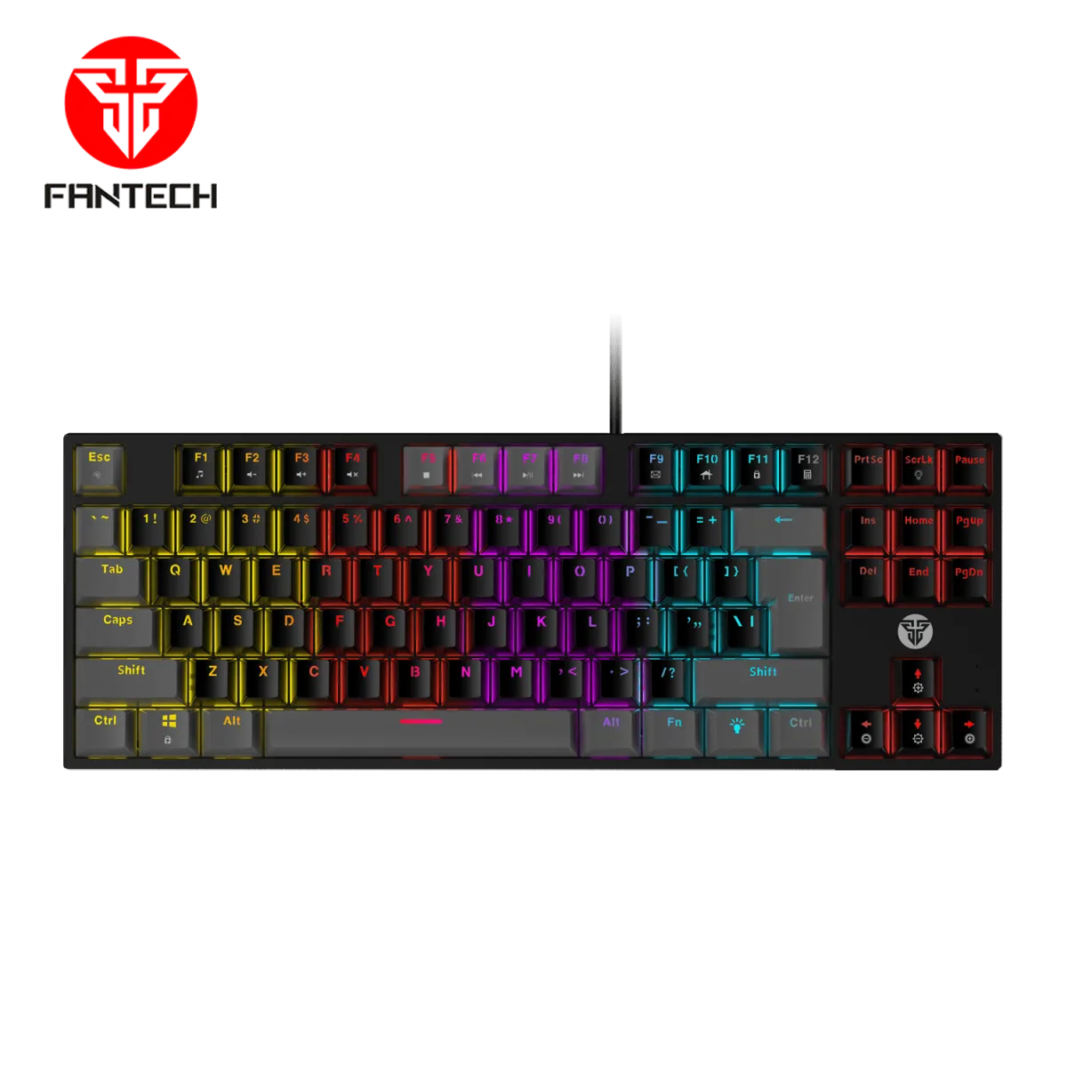 FANTECH Gejmerska mehanička tastatura MK876 ATOM TKL CRNA (CRVENI SWITCH)
