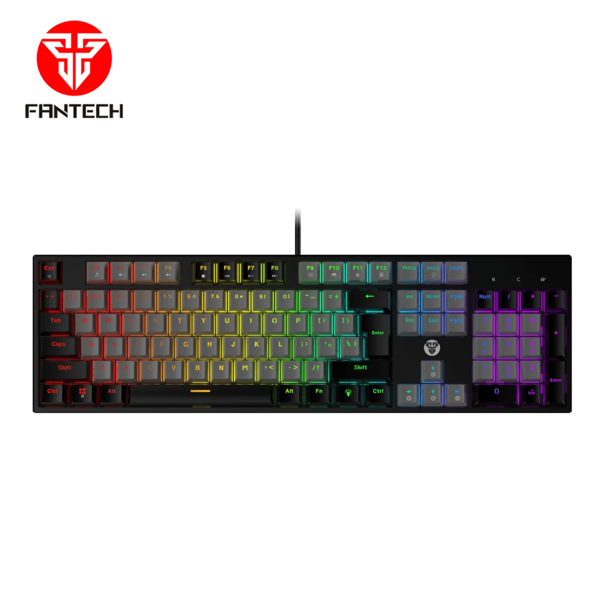 FANTECH Gejmerska mehanička tastatura MK886 ATOM CRNA (CRVENI SWITCH)