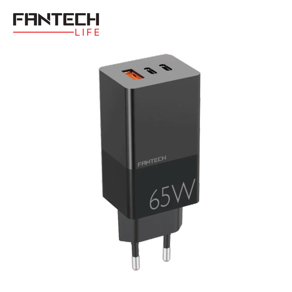FANTECH Kućni punjač CWG301 2xPD + QC 65W, crna