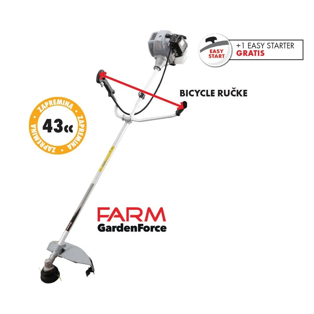 FARM Benzinski motorni trimer FT43PK/ 42/7cc/ 1.25kW